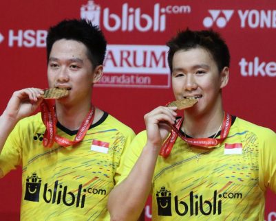 Indonesia Masters: остаться непобедимыми в 2018! Gideon and Kevin начали год с победы