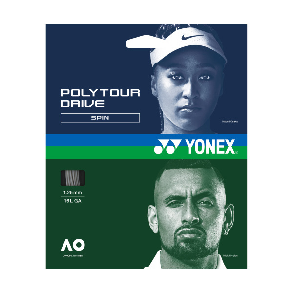 Перетяжка теннисной ракетки струной Yonex Polytour Drive 125