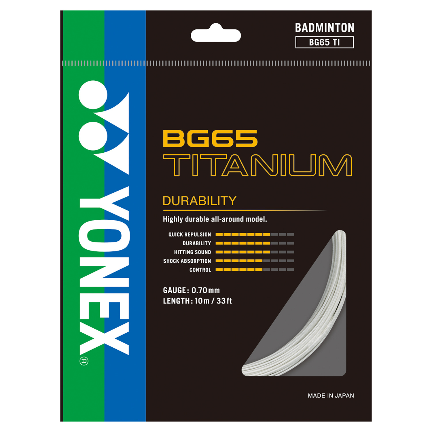 Струна для бадминтона Yonex BG65 Ti (10 м)