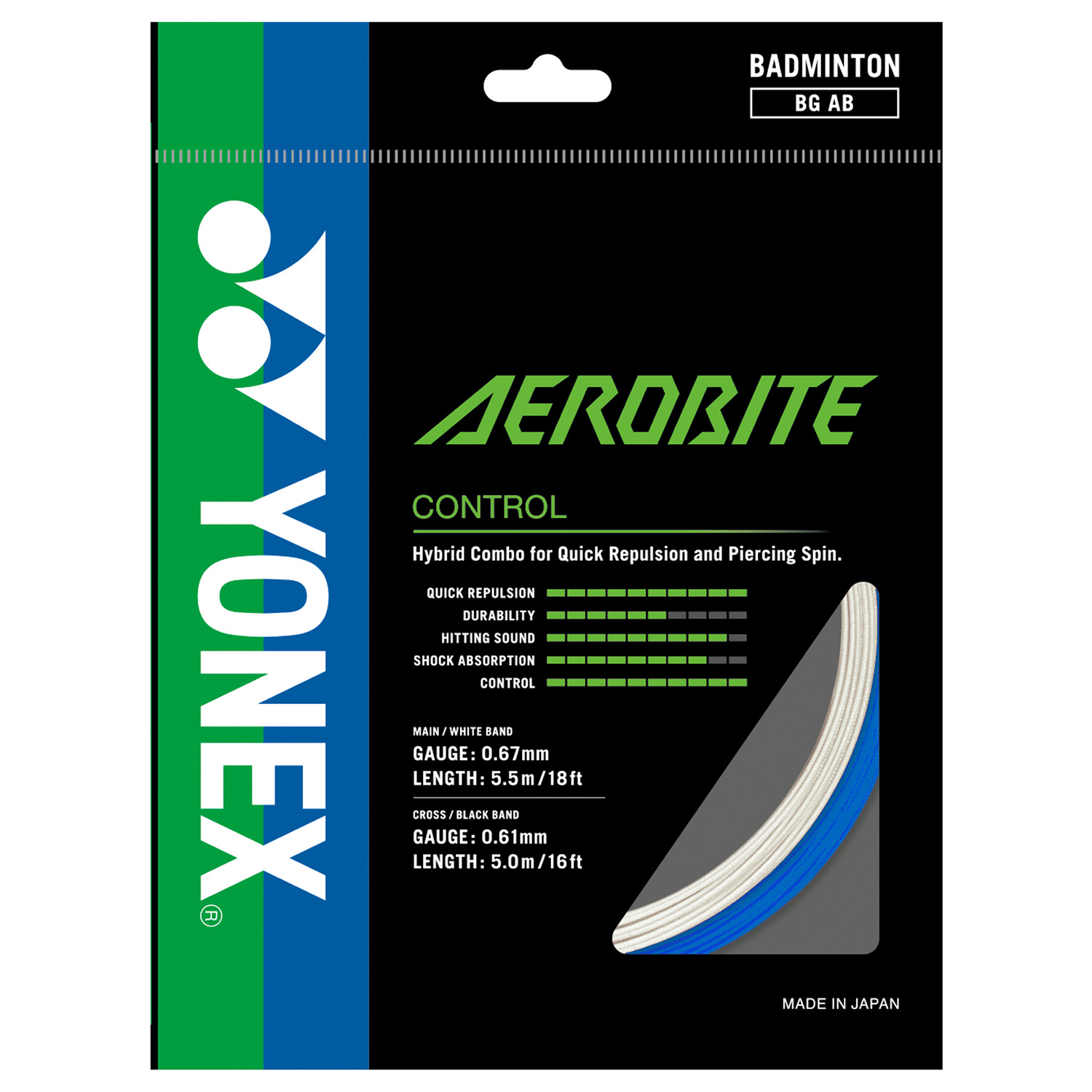Струна для бадминтона Yonex Aerobite (10 м) — изображение 2