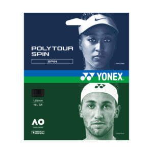Перетяжка теннисной ракетки струной Yonex Polytour Spin-125