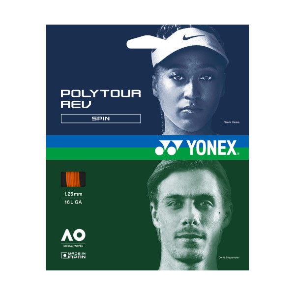 Перетяжка теннисной ракетки струной Yonex Polytour Rev-125