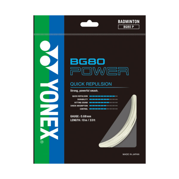 Перетяжка ракетки струной Yonex BG 80 POWER